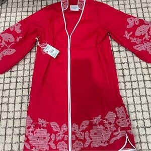 Tuckernuck Red and White Floral Mini Dress